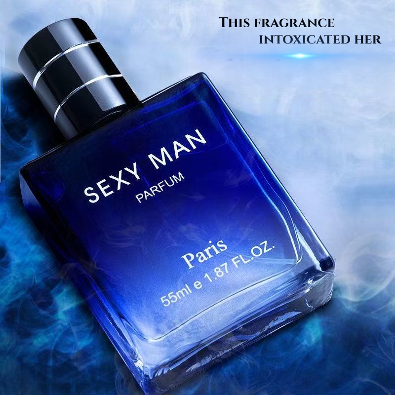 Passion Fragrance Perfume - น้ำหอมสีน้ำเงินสำหรับสุภาพบุรุษชาวปารีส กลิ่นหอมติดทนนาน กลิ่นไม้หอมสดชื่น กลิ่นทะเล หอมเย้ายวนและมีเสน่ห์ กลิ่นหอมอ่อนๆ