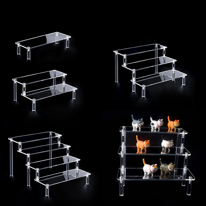 Perfume Fragrance Holder - ชั้นวางอะคริลิค 1-4 ชั้น ชั้นวางโชว์สินค้าแข็งแรงทนทาน สำหรับคัพเค้ก น้ำหอม