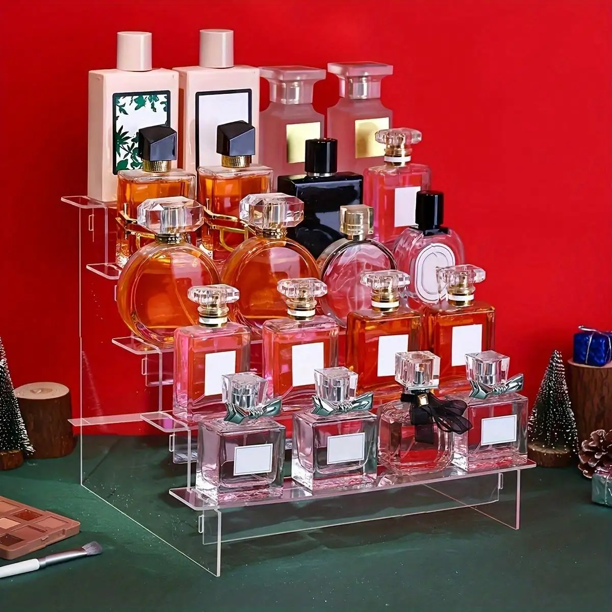Perfume Fragrance Holder - อะคริลิค Risers น้ําหอม Organizer ขาตั้งเครื่องประดับ Rack