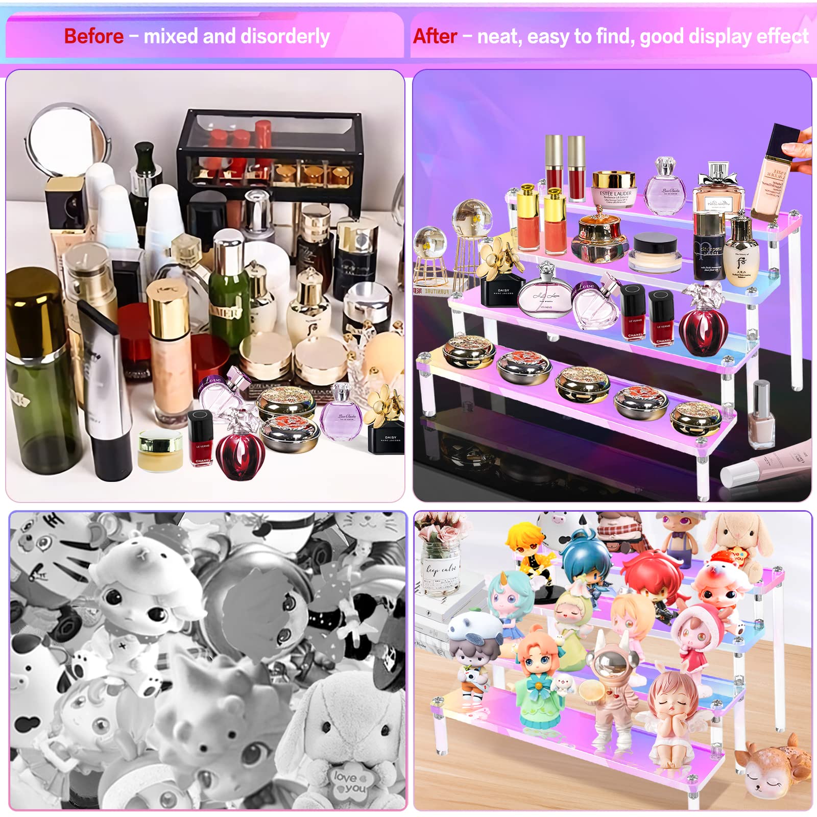 ชั้นวางโชว์อะคริลิคสีรุ้ง1-5ชั - Perfume Fragrance Holder บทวิจารณ์และราคา