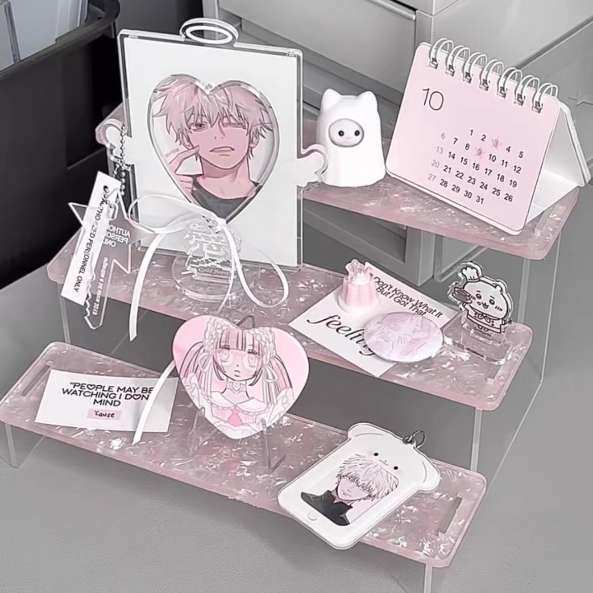 ชั้นวางอะคริลิกลายคลื่นน้ำ 2/3 - Perfume Fragrance Holder บทวิจารณ์และราคา