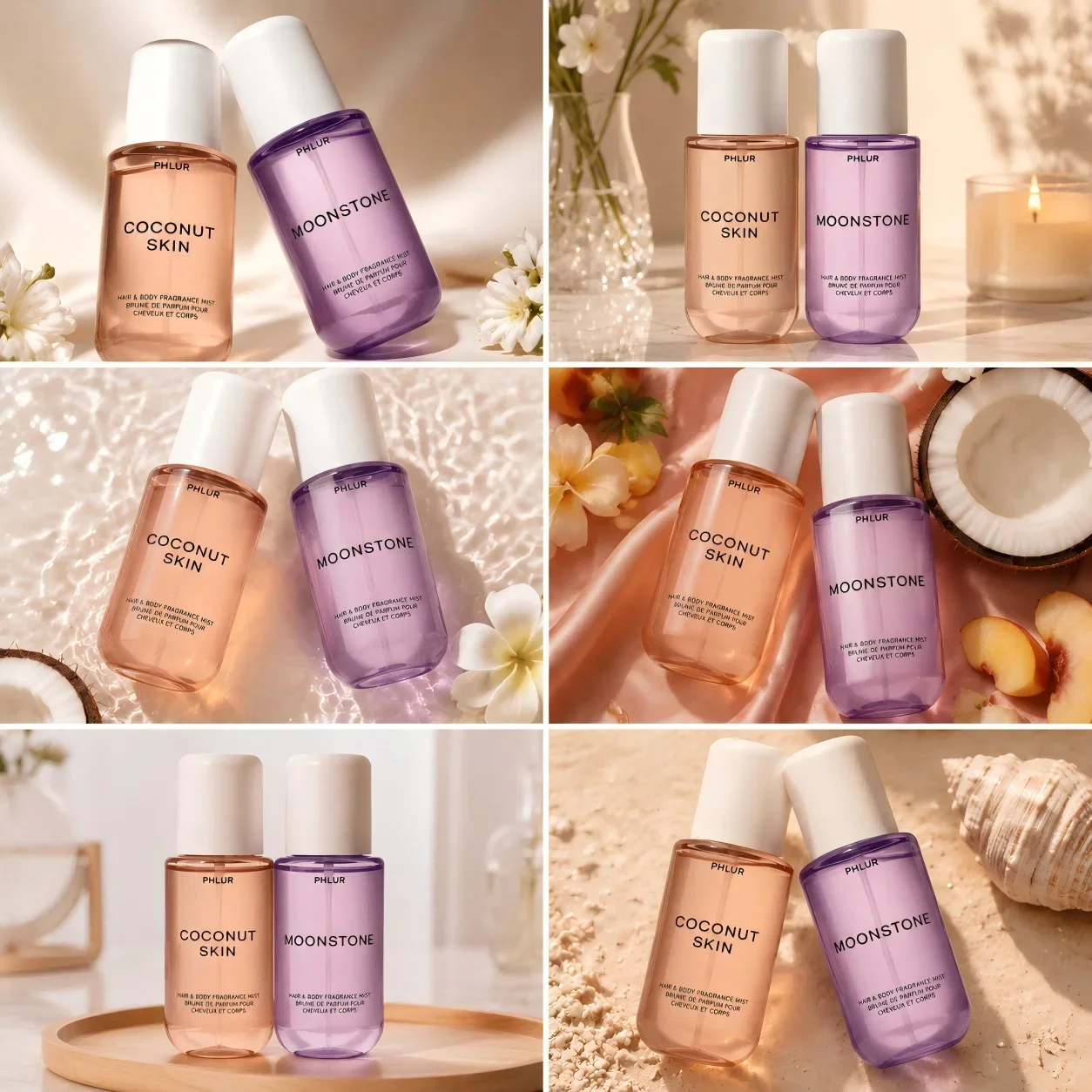 ชุดสเปรย์น้ำหอมสำหรับผมและผิวก - Perfume Fragrance For Women บทวิจารณ์และราคา