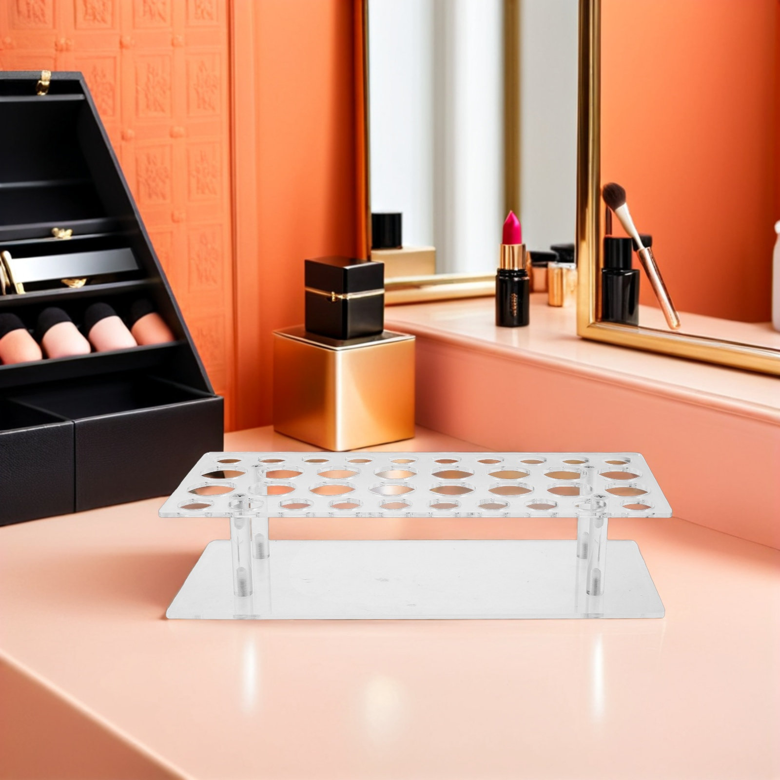 ชั้นวางน้ำหอมอะคริลิกใส 36 ช่อ - Perfume Fragrance Holder บทวิจารณ์และราคา